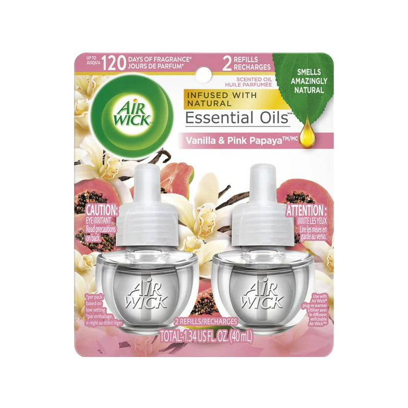 2ct Air Wick Refill 0.67oz - Vanilla & Pink Papaya 6/cs