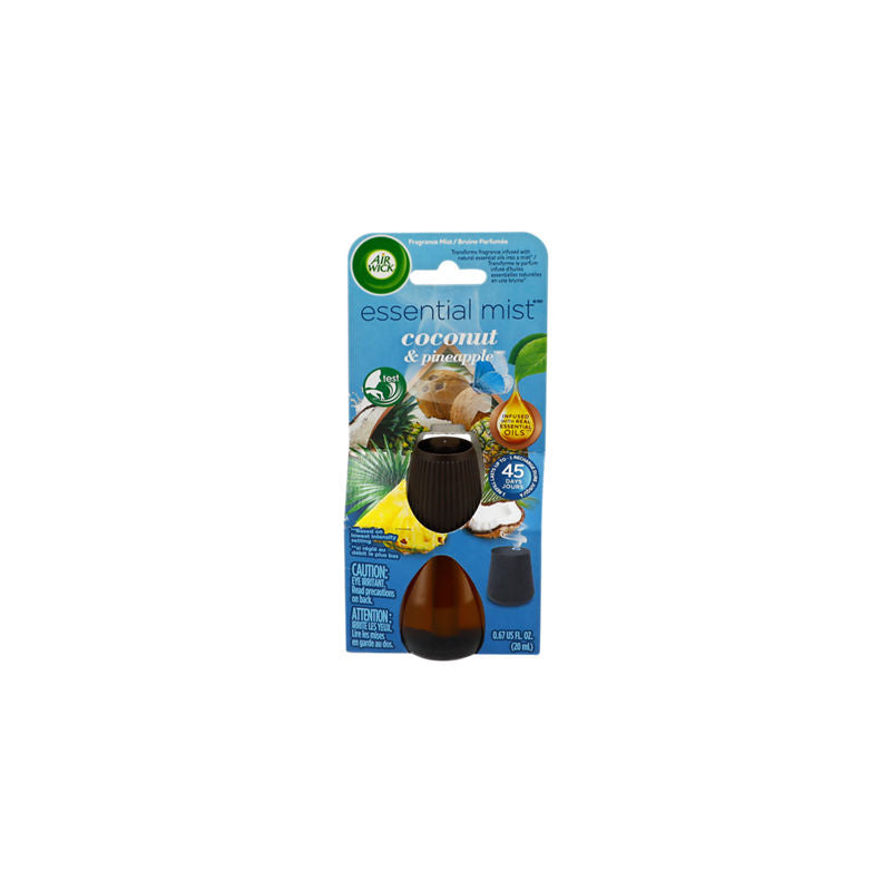 Airwick Essential Mist 1 Diffuser+1 oil Refill-Energizing Pineappple 3/cs