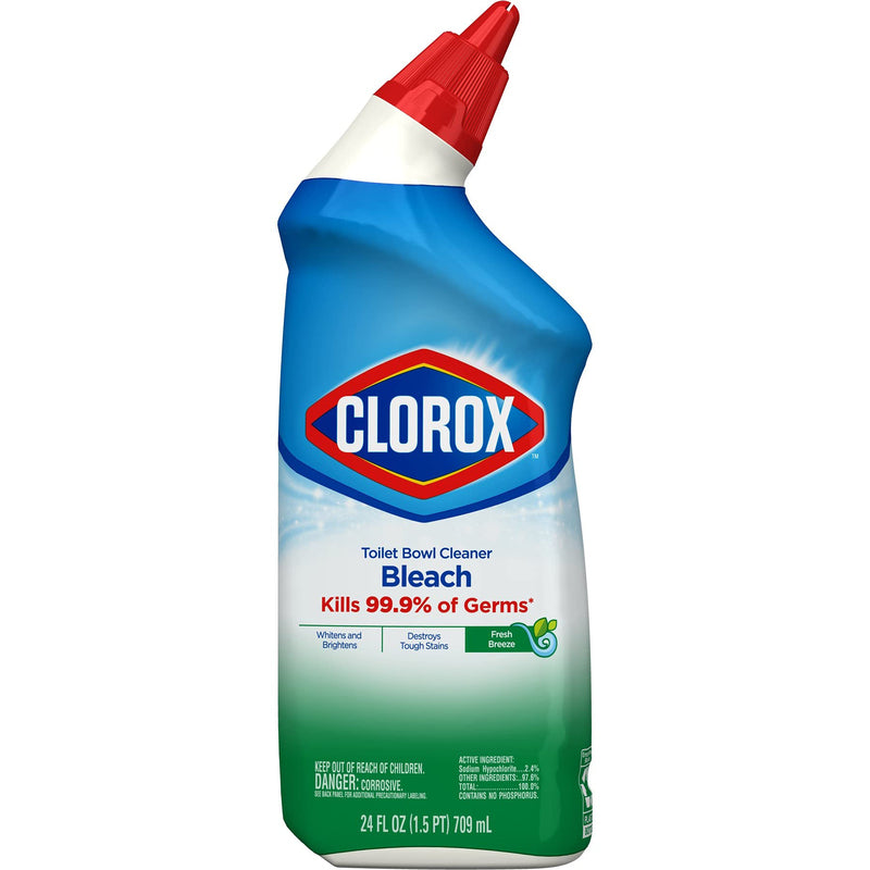 Clorox Toilet Bowl Cleaner 24oz-Tough Stain Remover 12/cs