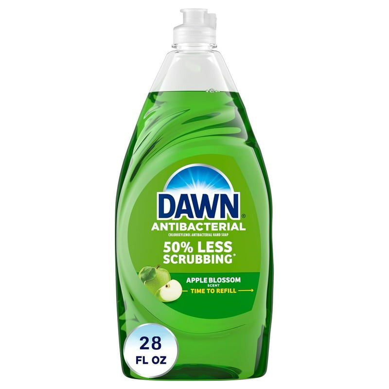 Dawn Ultra Dish Liquid 28oz-Antibacterial Apple Blossom Scent 8/cs