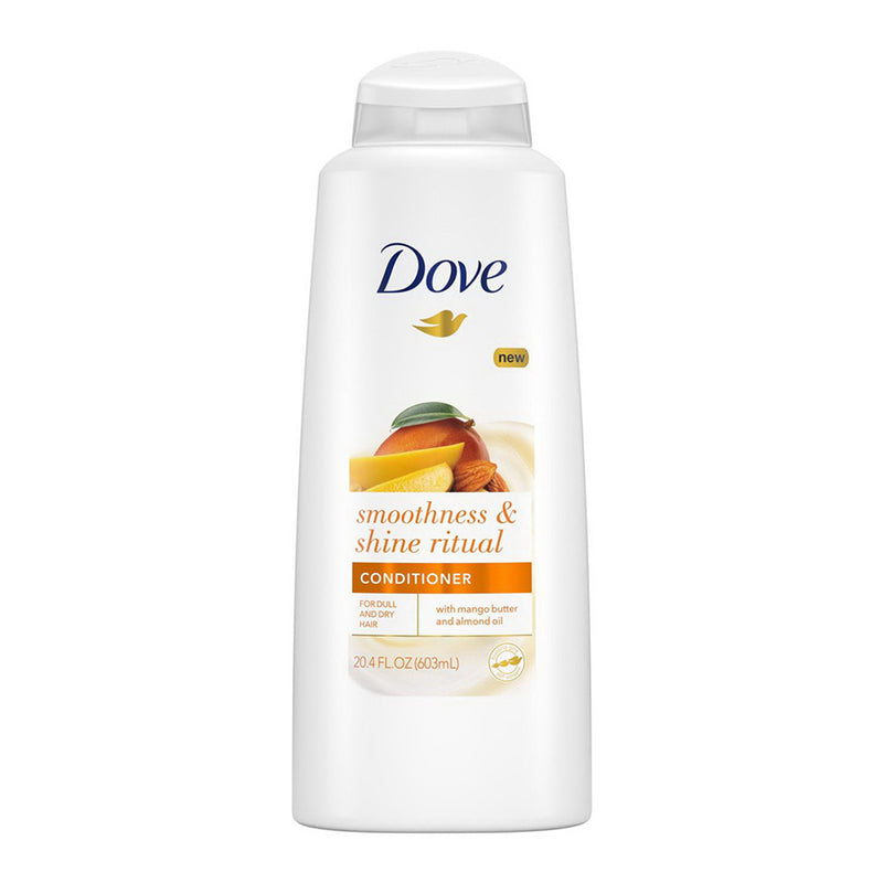 Dove Conditioner 20.4oz-Smoothness & Shine Ritual-Mango Butter& Almond Oil 4/cs