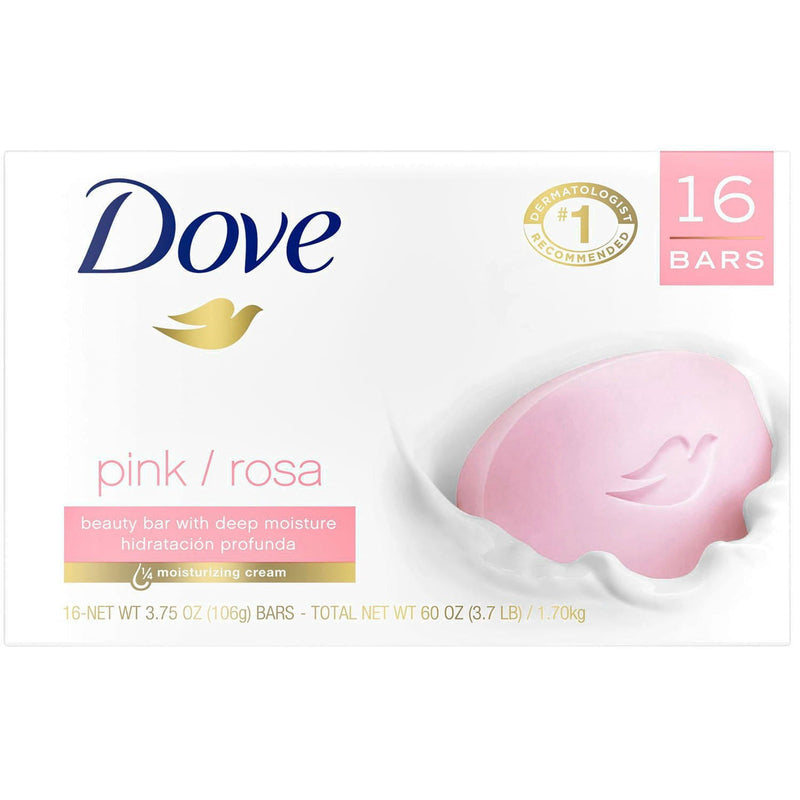 Dove Bar Soap 6ct (3.75oz) - Pink/ Rosa (6X12) 72/cs
