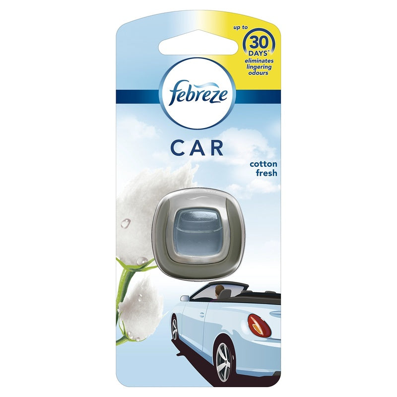 Febreze Car Air Freshner Vent Clips-Cotton Fresh 6/cs