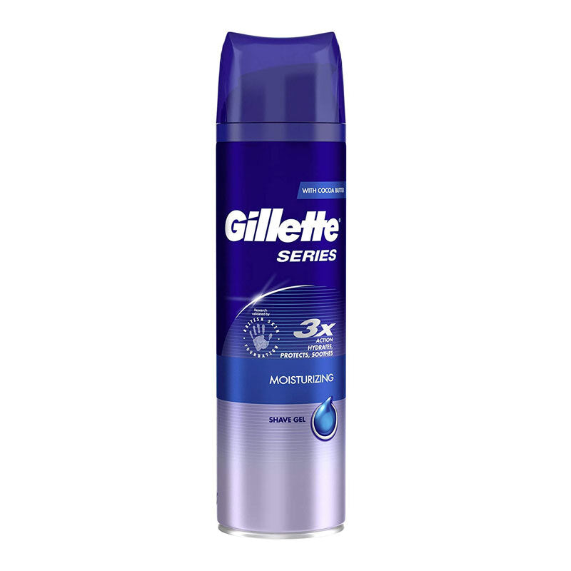 Gillette Series Shave Gel 7oz (198g)-Moisturizing 6/cs