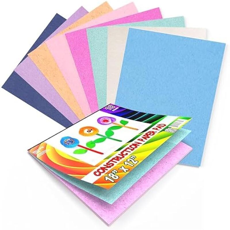 Kids N Krafts 12"X18' Construction Pad 18 sheets ;36/cs