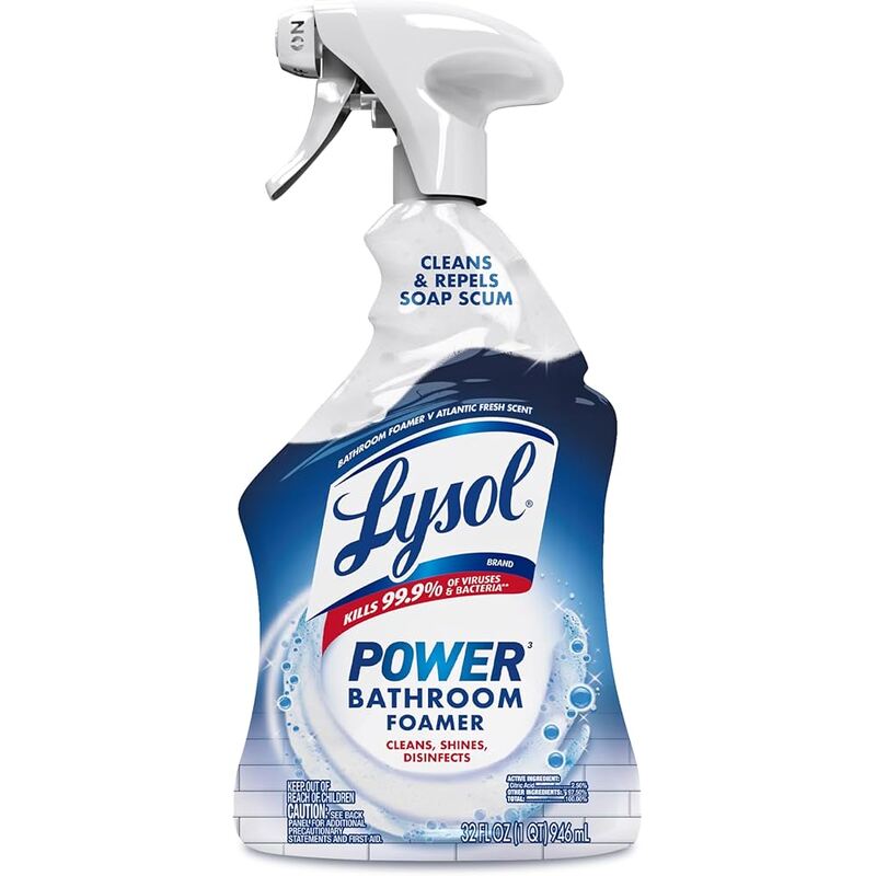 Lysol Power Bathroom Cleaner FOAMER 32oz -Island Breeze 12/cs