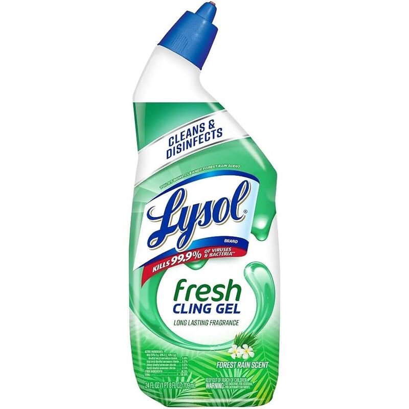 Lysol Toilet Bowl Cleaner 24oz Action Gel-Country Scent 9/cs