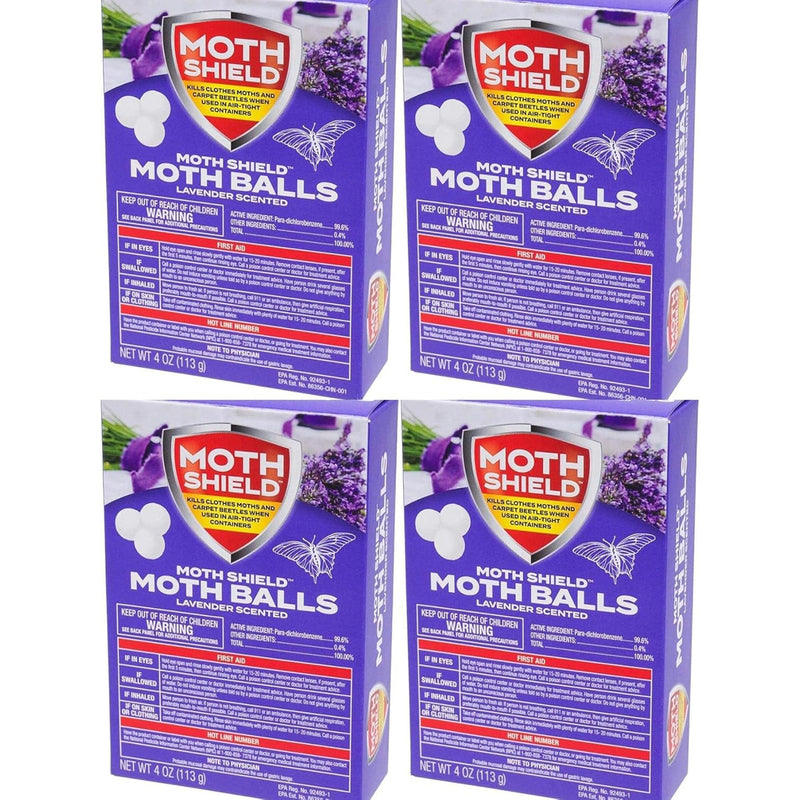 Moth shield Moth Ball 4oz -Fresh Linen Scented 24/cs
