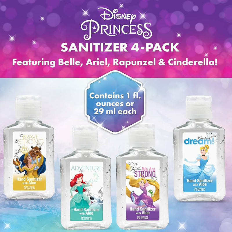Princess Silicone Hand Sanitiser 1oz W/Clip-Assort. 36/cs