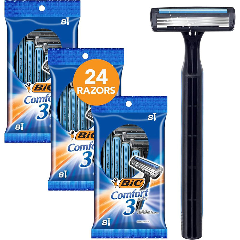 Smooth Touch Men Razor Shaver 1ct + 3refill -Green 12/cs