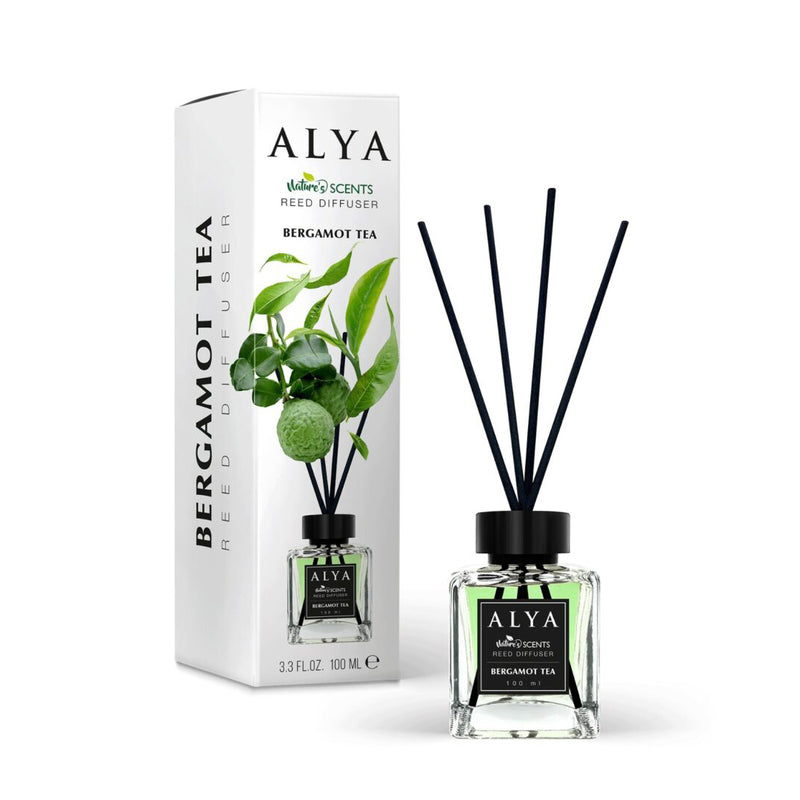 ALYA Essential Oil Air Freshener W/Sticks 3.3oz -Bergamot Tea 12/cs
