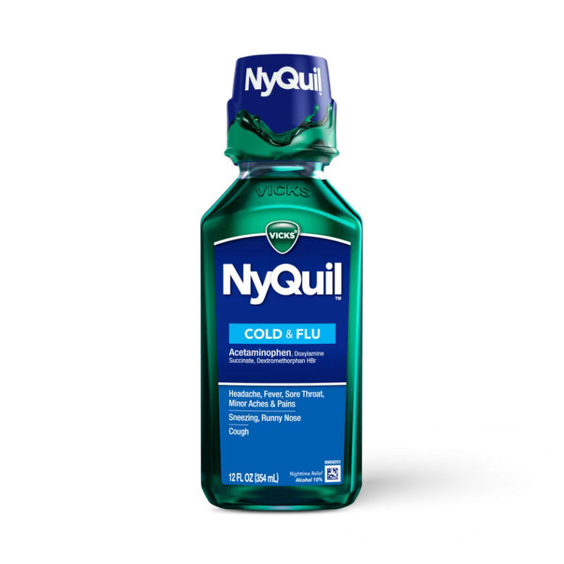 Vicks Nyquil Cold & Flu Liquid 8oz-Original (6/12/cs)