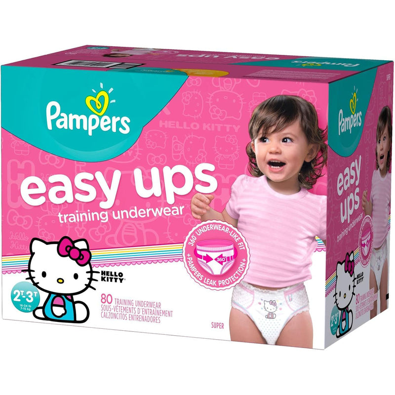 Pampers Training Pull-Ups For Girl Size 4 (2T/3T) 25ct; (4/cs)