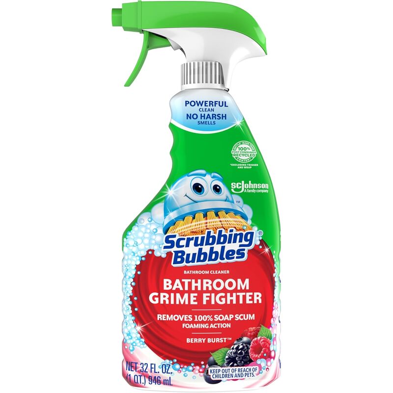 Scrubbing Bubbles 32oz-Bathroom Grime Fighter-Berry Burst 8/cs