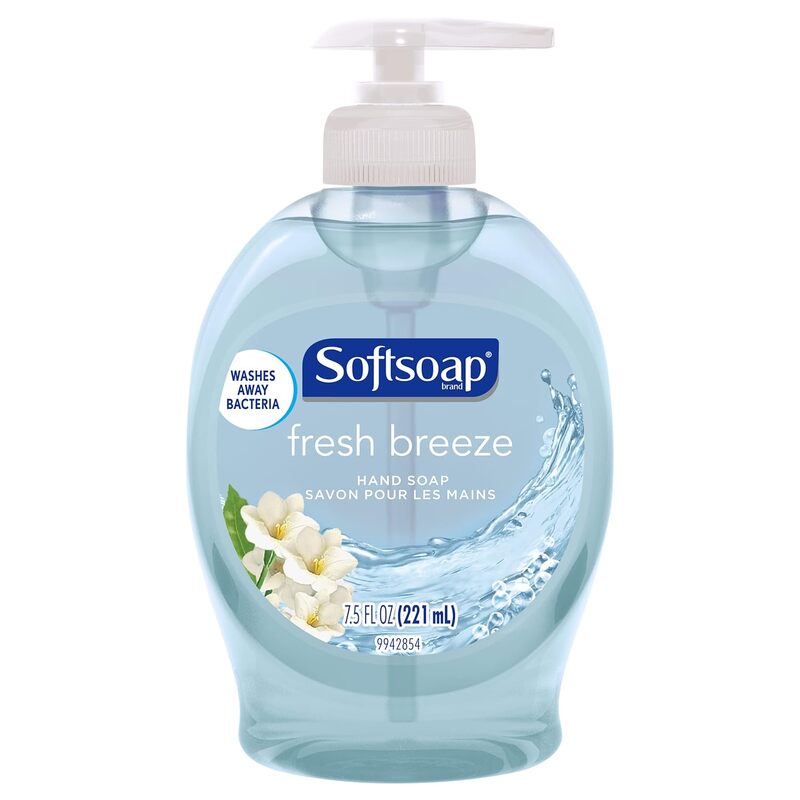 Softsoap Liquid hand Soap W/Pump 7.5oz-Fresh Breeze 6/cs