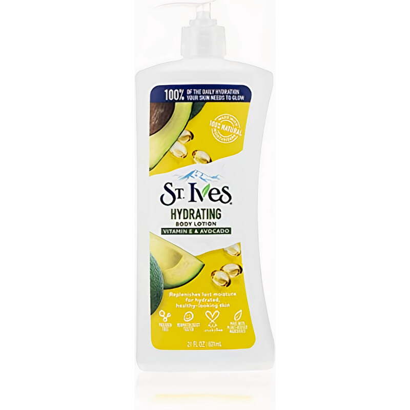 St.Ives Hydrating Body Lotion 21oz - Vitamin E & Avocado 4/cs