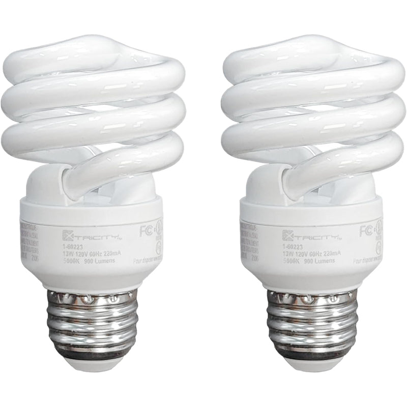 13 (60) Watt Energy SMS13/41K T2 Super Mini Spiral Carded Sunlite - Cool White 24/CS