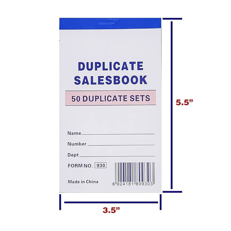 Simply Salesbook 50 (5.5X8.25")-Duplicate Foam (12/72/cs)