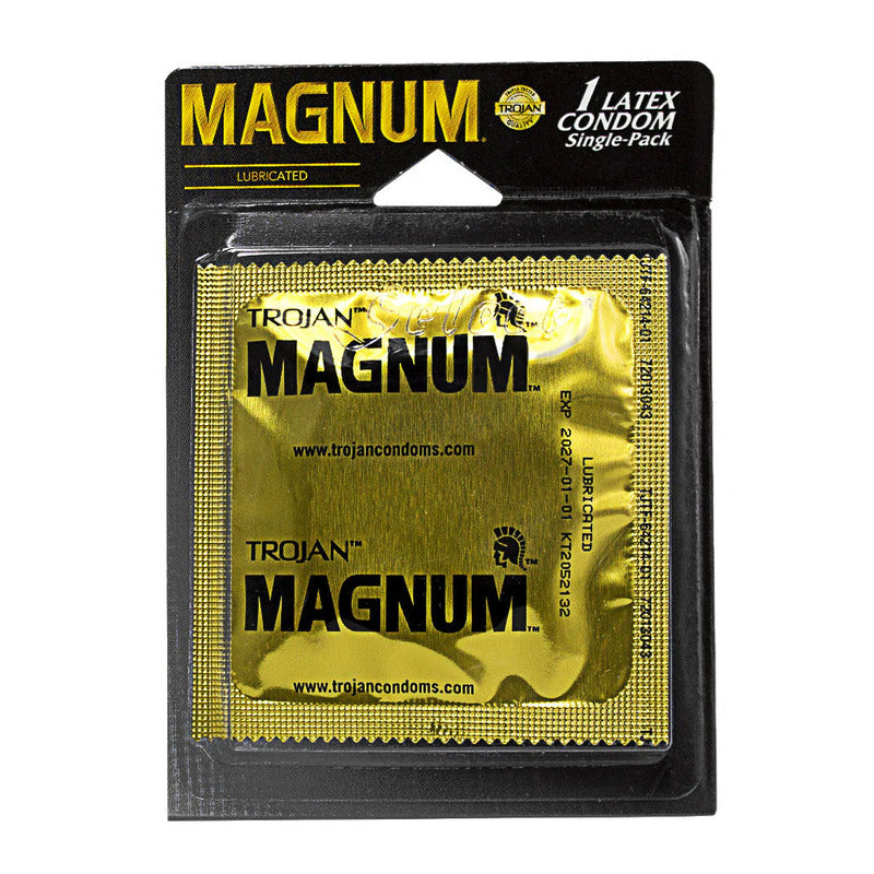 Trojan Magnum 1ct-Dispensers (Gold Color Box)48/pk