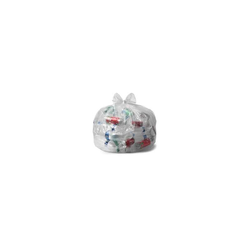HARDY BAGS Garbage Bag 13Gal Clear Recycling 12ct; 24/cs