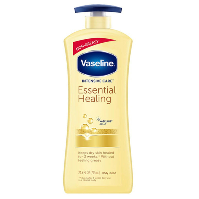 Vaseline Lotion/Pump 24.5oz (725ML)-Essential Healing 12/cs