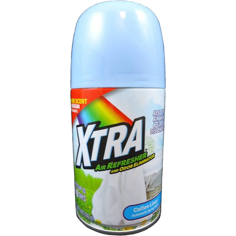 XTRA Air Freshener Aerosol Spray 10oz-Cotton Linen 12/cs