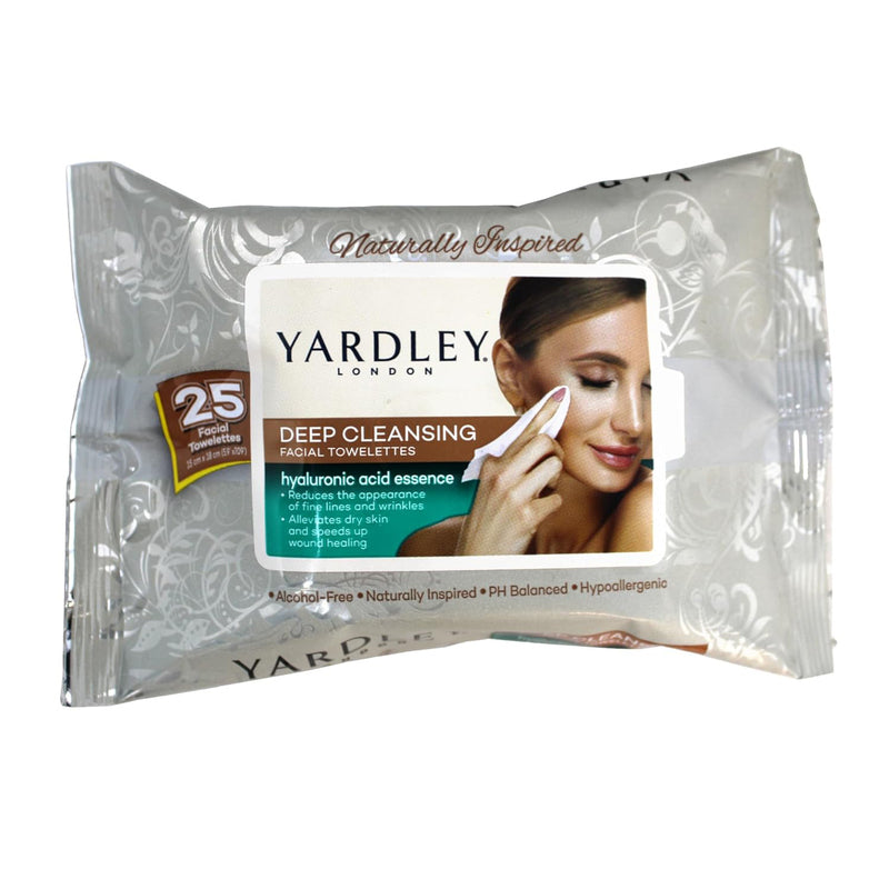 Yardley 30ct Makeup Removerl Wipe-Hyaluronic Acid Essence 12/cs