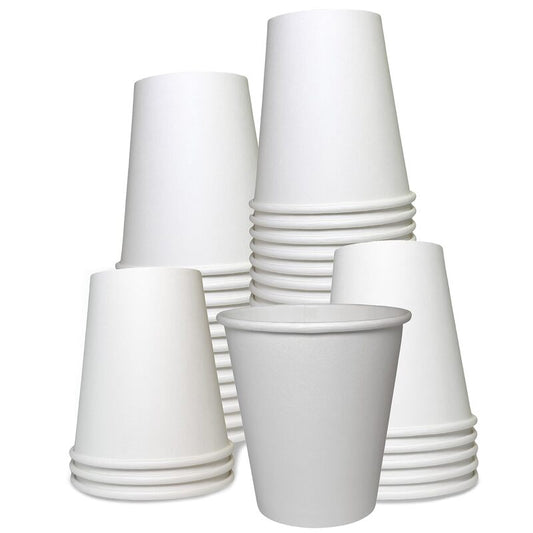 12oz Paper Hot Cups 50ct-White 20/cs