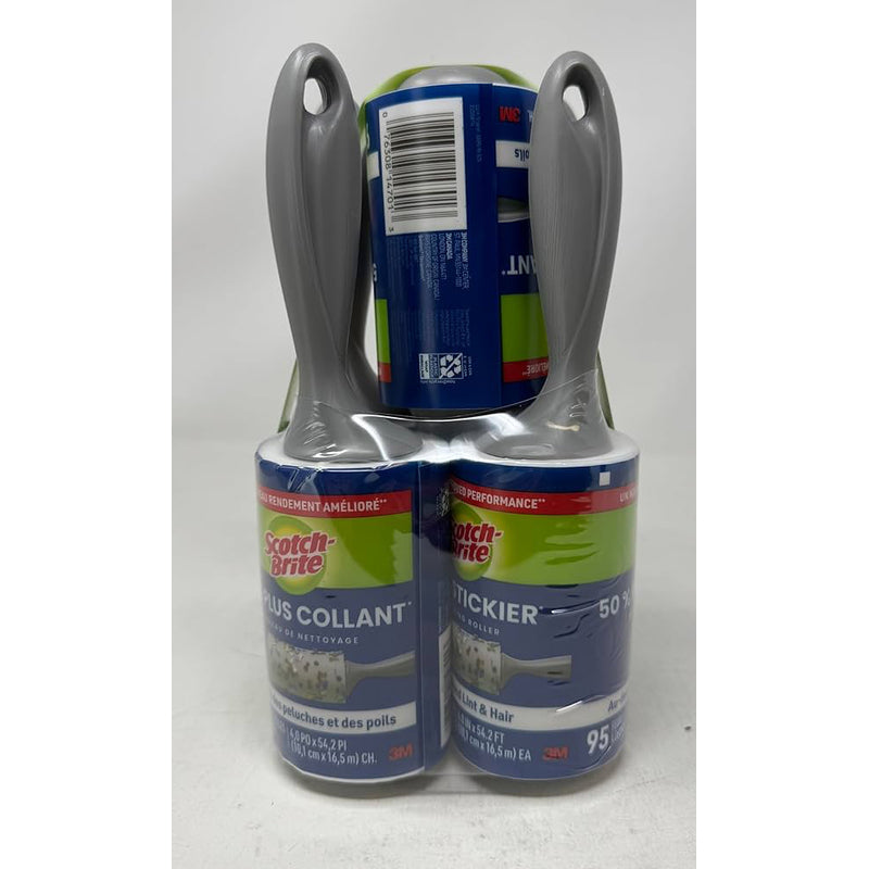 3M Scotch 95 Sheets Lint Roller 5/PK