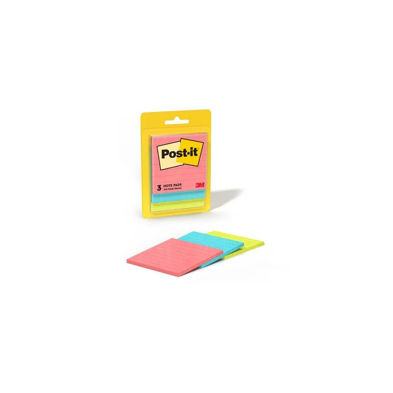 3M 3'X3' Post It Notes 4ct -Yellow 12/48/cs