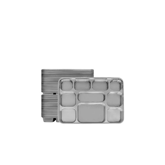 Party Bae 10" Compartment Plastic Plate 8ct; 36/cs