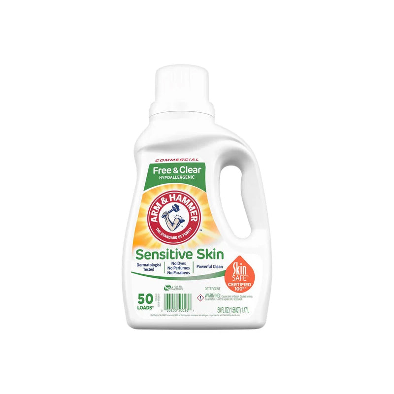ARM&HAMMER 2X Liq. Det. 50oz- Sensitive Skin 8/cs