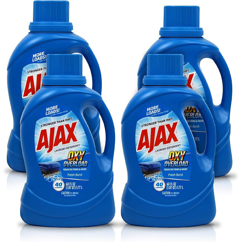 Ajax 2X Detergent 60oz Oxi Overload -Fresh Burst 8/cs