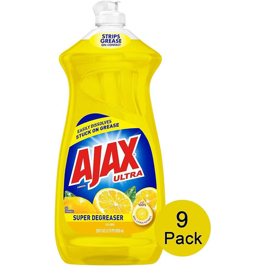 Ajax Dish Liquid 28oz-Lemon 9/cs