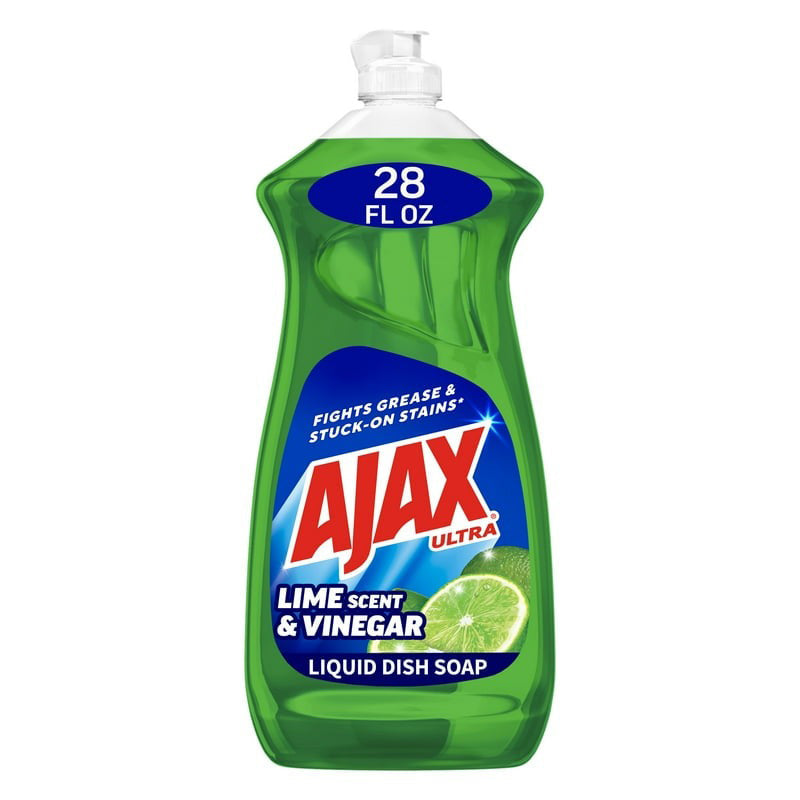 Ajax Dish Liquid 28oz-Lime w/Bleach 9/cs
