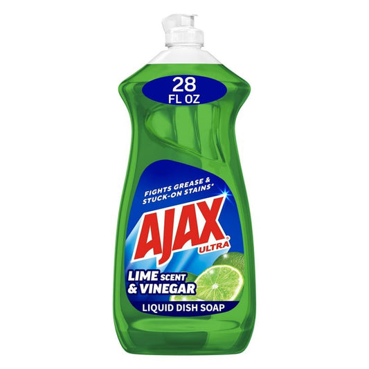 Ajax Dish Liquid 28oz-Lime w/Bleach 9/cs