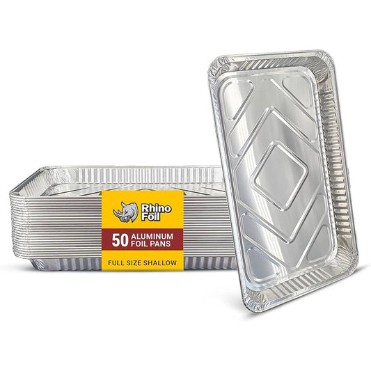 Aluminum Pans Full Size-Shallow 50/cs