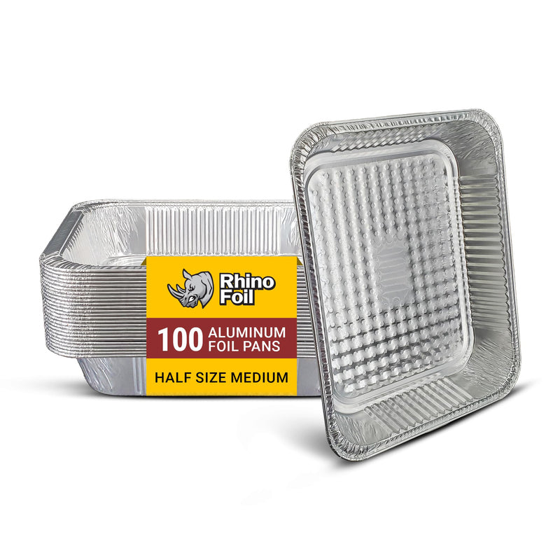Aluminum Pans Half Size-Medium 100/cs