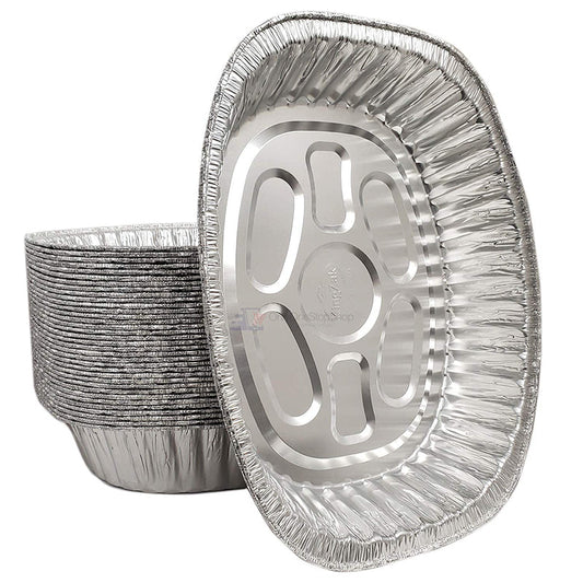 Aluminum Pan Oval Shape 100/cs