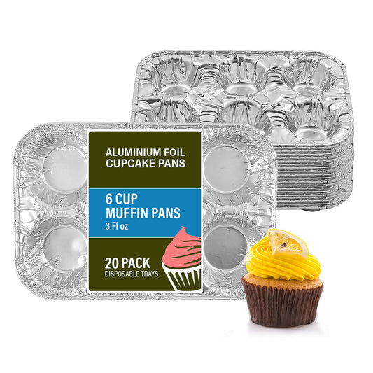 6Cup Muffin Alumium Pan 2ct; 48/cs