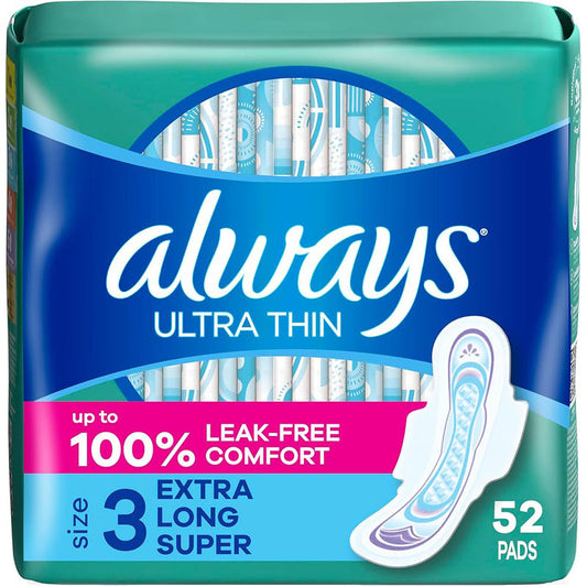 Always Ultra Thin F-Wing 17ct Size#3-Extra Long Super 6/cs