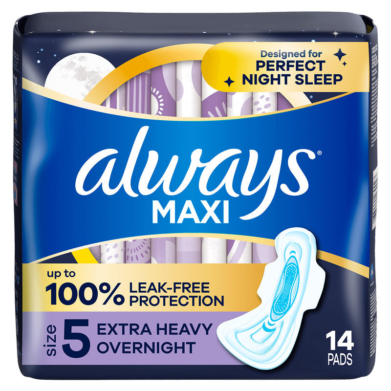 Always Maxi F-Wing 14ct Size#5-Over Night 3/cs
