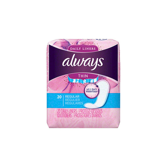 Always Thin Pantiliners 20ct; 24/cs