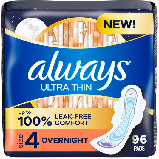Always Ultra Thin F-Wing 16ct Size #4-OverNight 6/cs
