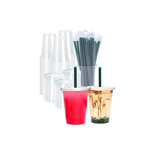 OUR FAMILY Pastic Translucent 16oz Cold Cup 50ct-Clear 12/cs**