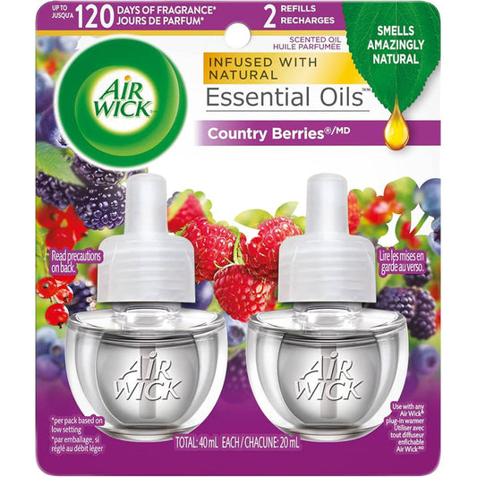 2ct Air Wick Refill 0.67oz-Country Berries 6/cs