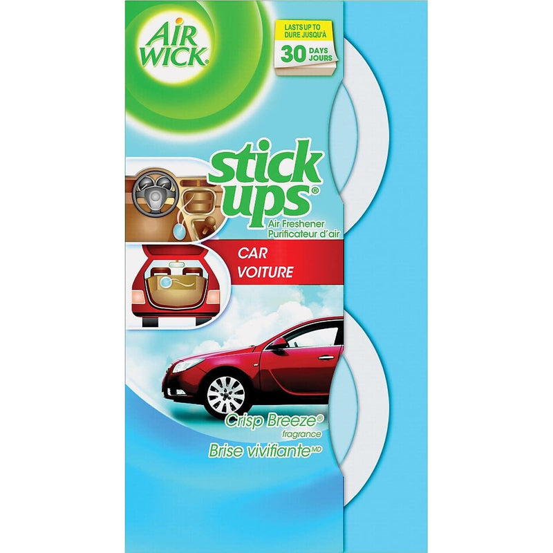Air Wick Stick Ups-Crisp Breeze (Car Version) 12/cs