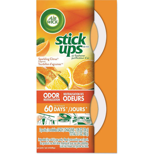 Air Wick Stick Ups-Sparkling Citrus 12/cs