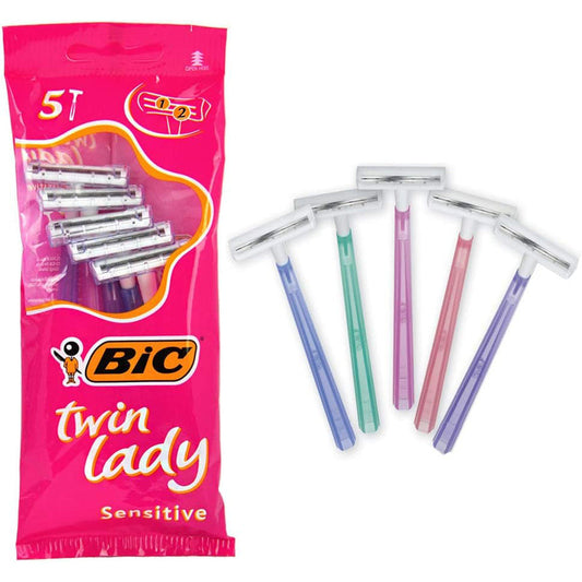 Bic Razor Twin Lady 5ct-Sensitive 20/cs