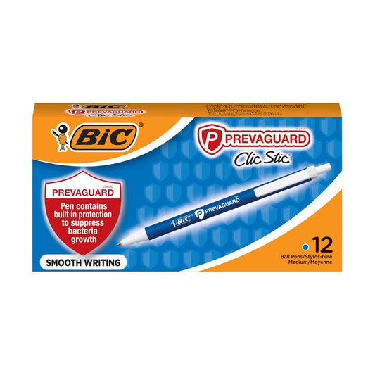 Bic Ball Pen Clic Stic 4ct Prevaguard -Black (Card) 36/cs